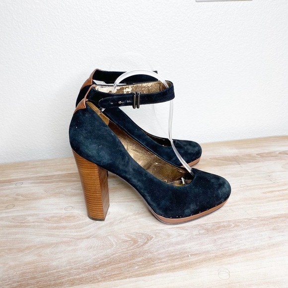 sam edelman lyla black suede high heels 9 - Picture 13 of 16